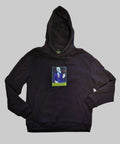 Adracn President Loose Fit Hoodie in Schwarz - Vorderansicht
