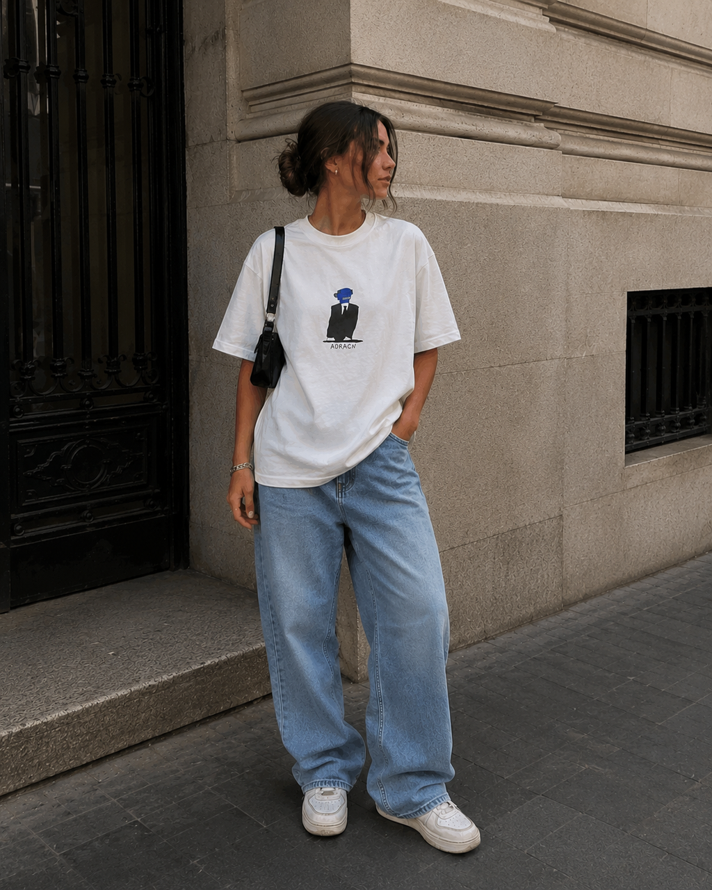 Adracn REC...loose fit Shirt Weiß