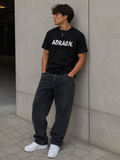 Angebot..."Adracn Logo Shirt Dry Fit Schwarz | Streetwear T-Shirt"
