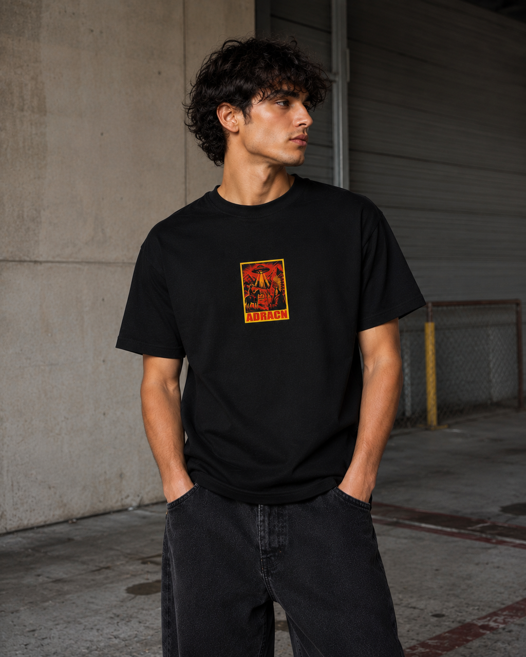 Adracn loose fit shirt, Above ..